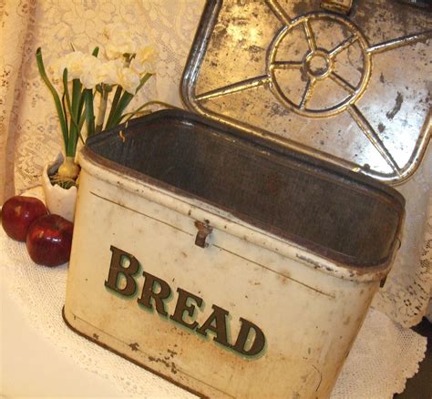 restore vintage metal bread box|vintage metal bread box makeover.